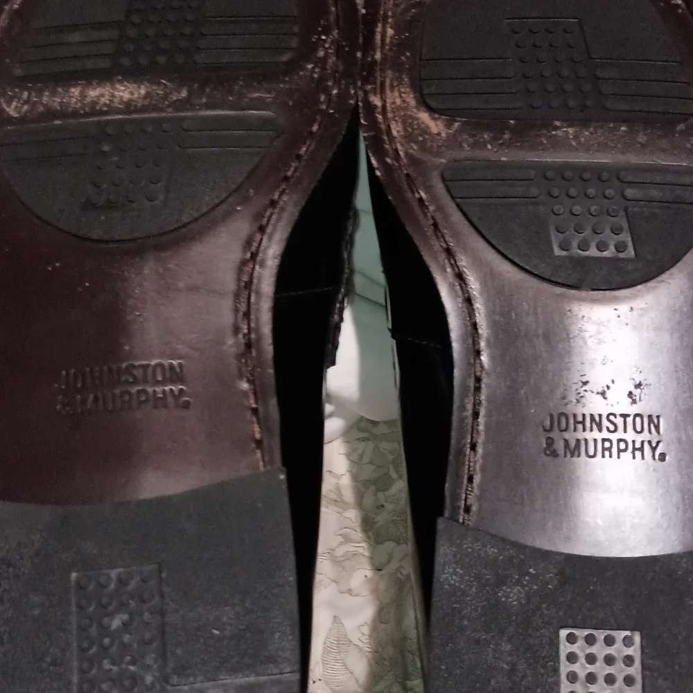 Johnston & Murphy Hayes Black Leather Tassel Loafers 13M
